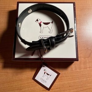 Coach XS pet collar NWT